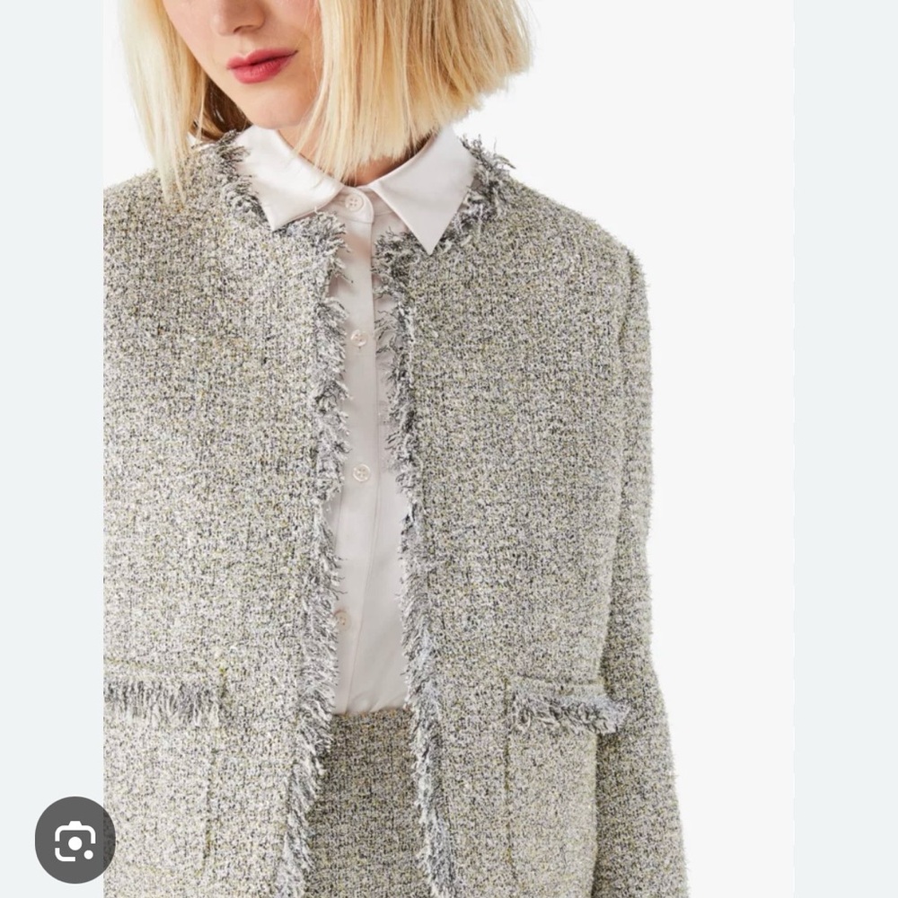 NWOT Kate Spade Silver Twinkle Tweed Jacket! ✨🤍